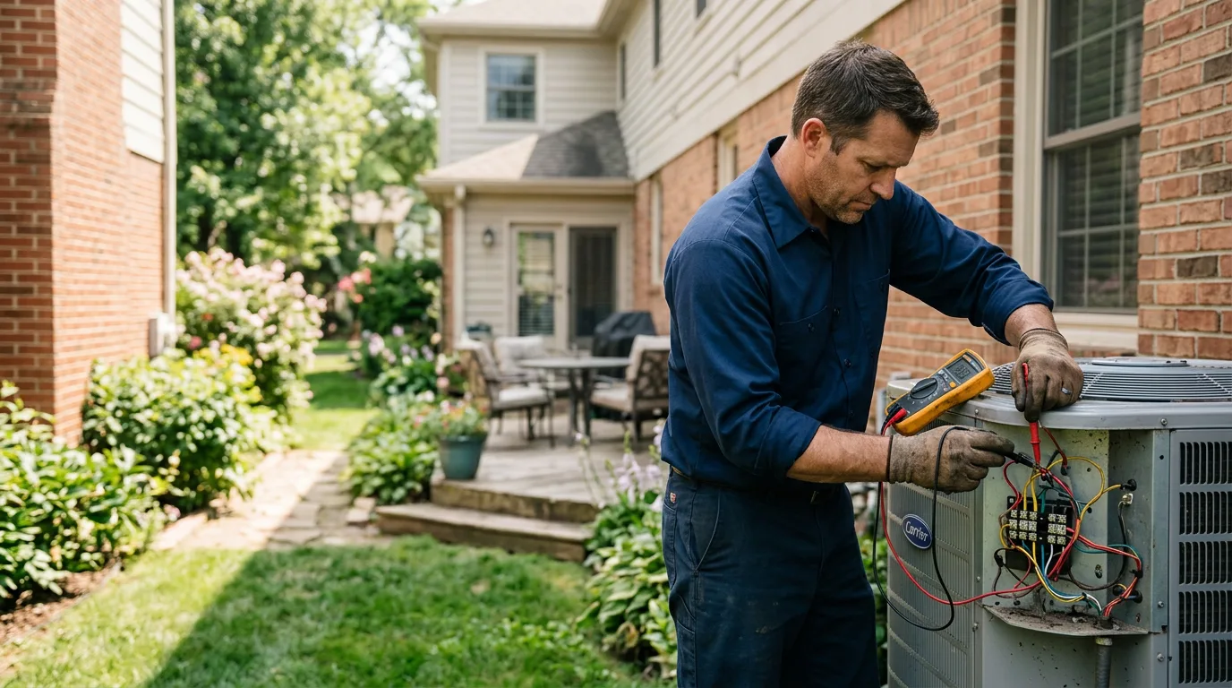 HVAC technician working near Bedford, IA